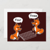 Optischer Illustrationstrick Postkarte (Vorne/Hinten)