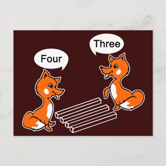 Optischer Illustrationstrick Postkarte (Vorderseite)