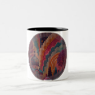 Optischer Kuppelfantasie-Becher – Anpassbar Zweifarbige Tasse