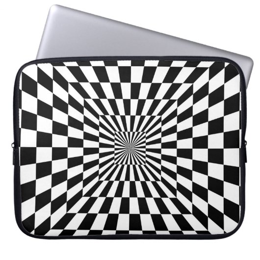 optischer Täuschungstunnel Laptopschutzhülle (Vorderseite)