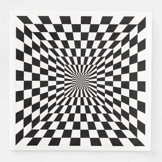 optischer Täuschungstunnel Serviette (Vorderseite)