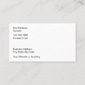 Optischer Vision Care Store Visitenkarte (Rückseite)