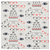 Optisches Augendiagramm Doctor Optician Muster Stoff (Muster)
