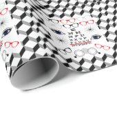 Optisches Augendiagramm Ophthalmologe Optikermuste Geschenkpapier (Rolleneckpunkt)