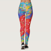 Optisches Design mit gefärbte Krawatte-Top Leggings (Rückseite)