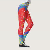 Optisches Design mit gefärbte Krawatte-Top Leggings (Rechts)