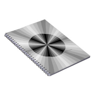 Optisches Illusion-Black-Notebook Notizblock