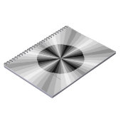 Optisches Illusion-Black-Notebook Notizblock (Linke Seite)