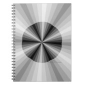 Optisches Illusion-Black-Notebook Notizblock (Vorderseite)