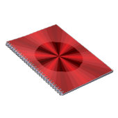 Optisches Illusion-rotes Notebook Notizblock (Rechte Seite)