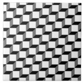 Optisches Illusionsmuster Benutzerdefinierter Hint Fliese (Vorderseite)