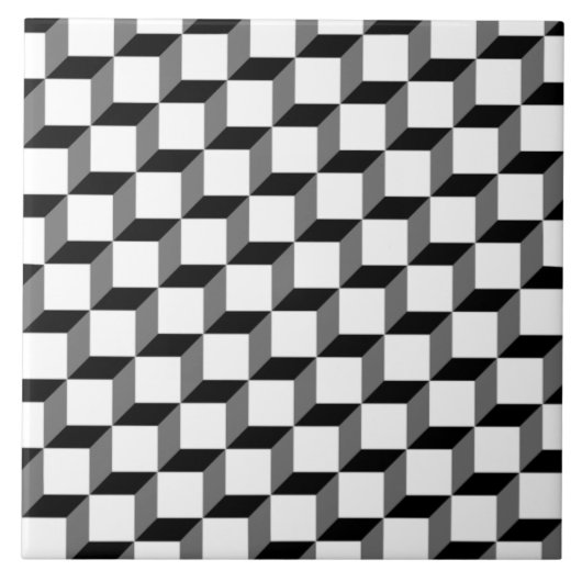 Optisches Illusionsmuster Benutzerdefinierter Hint Fliese (Vorderseite)