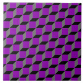 Optisches Illusionsmuster Benutzerdefinierter Hint Fliese (Vorderseite)