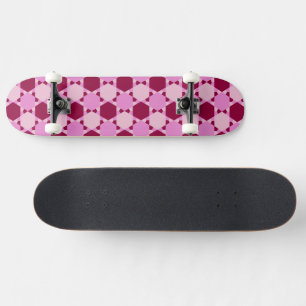 Optisches Illusionsmuster des Girl-Pink-Dreiecks Skateboard