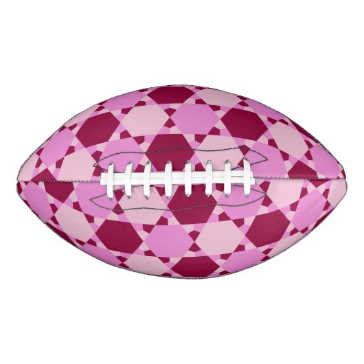 Optisches Illusionsmuster für Girl-Pink-Dreieck Football (Vorderseite)