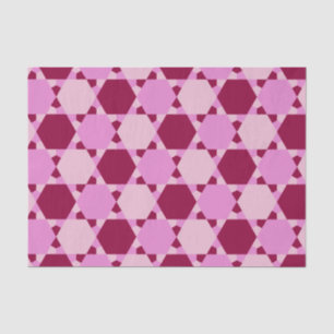 Optisches Illusionsmuster für Girl-Pink-Dreieck Seidenpapier