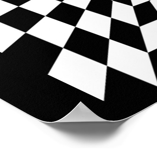 Optisches Illusionspopster Poster (Ecke)