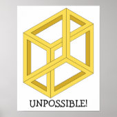 Optisches Illusionspopster "Unmöglich" Poster (Vorne)