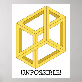 Optisches Illusionspopster "Unmöglich" Poster