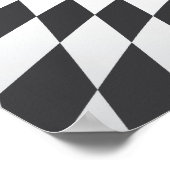 Optisches Illustrationsdruck/Plakat für Schwarz-we Poster (Ecke)