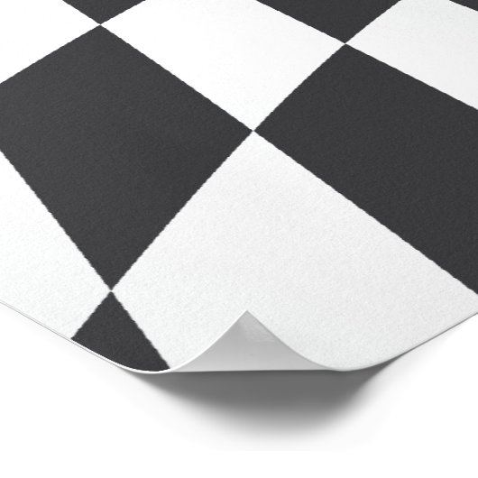 Optisches Illustrationsdruck/Plakat für Schwarz-we Poster (Ecke)