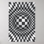 Optisches Illustrationsdruck/Plakat für Schwarz-we Poster (Vorne)