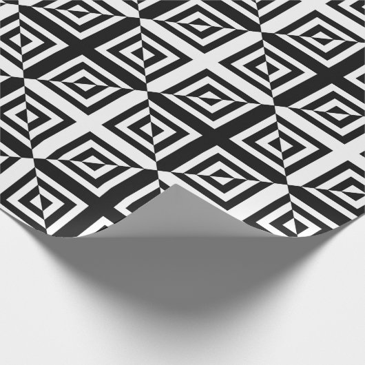optisches Karo-Packpapier Geschenkpapier (Ecke)