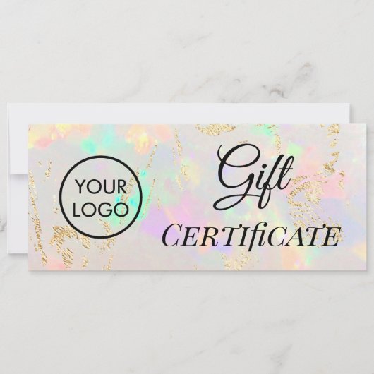 optisches Logo-Geschenkgutschein (Vorderseite)