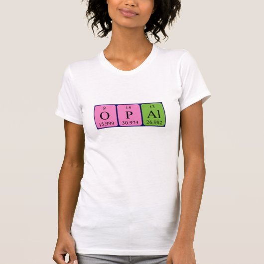 Optisches Periodenname-Shirt T-Shirt (Vorderseite)