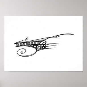 Optisches Raumschiff Poster