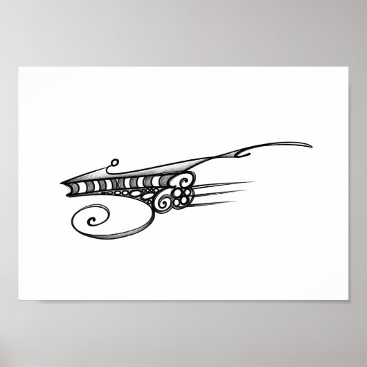 Optisches Raumschiff Poster (Vorne)