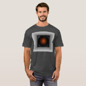 Optisches T-Shirt grauer geometrischer (Vorne ganz)