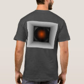 Optisches T-Shirt grauer geometrischer (Rückseite)