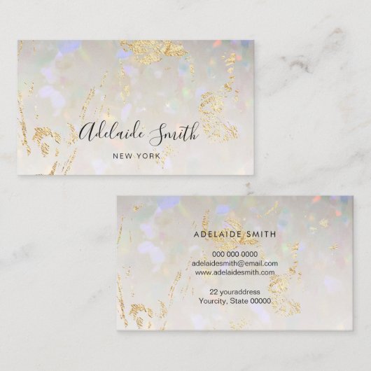 optisches Texturbild Visitenkarte (Vorne/Hinten)