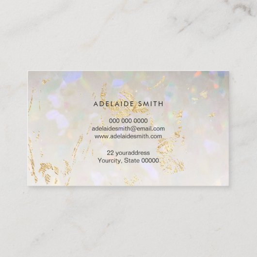 optisches Texturbild Visitenkarte (Rückseite)