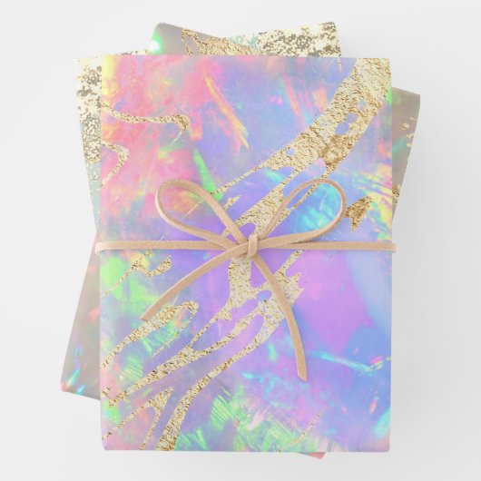 optisches Texturpapier Geschenkpapier Set (Beispiel)