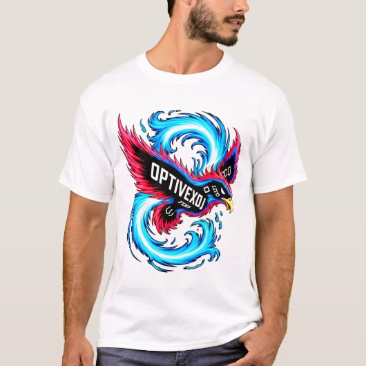 OPTIVEXOJ: World Game Phoenix Soccer Wappen T-Shirt (Vorderseite)