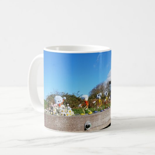 Optocht van Fubby's naar felicitatie. Kaffeetasse (Vorderseite Links)