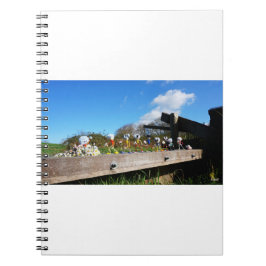 Optocht van Fubby's naar felicitatie. Notizblock