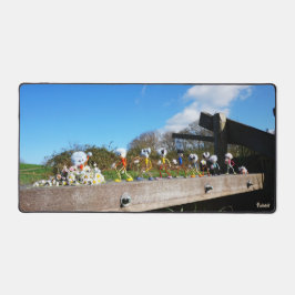 Optocht van Fubby's naar felicitatie. Schreibtischunterlage