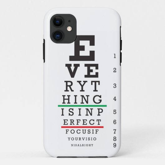 Optometrie-Augen-Diagramm Case-Mate iPhone Hülle (Rückseite)