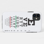 Optometrie-Augen-Diagramm Case-Mate iPhone Hülle (Rückseite (Horizontal))