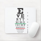 Optometrie-Augen-Diagramm-Illustration Mousepad (Mit Mouse)