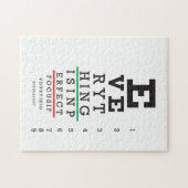Optometrie-Augen-Diagramm Puzzle (Horizontal)