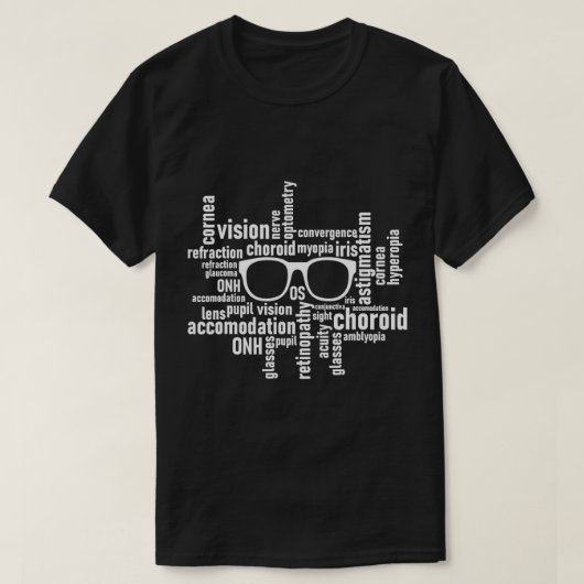Optometrie Brille - Optometriker Optiker Ophthalmo T-Shirt (Design vorne)