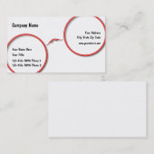 Optometrie-Brillen-Rahmen-Entwurf Visitenkarte (Vorne/Hinten)