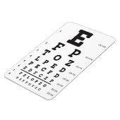 Optometrie der Augendiagramme Magnet (Linke Seite)