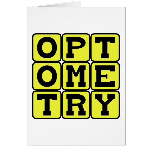 Optometrie, Die Wissenschaft des Sehens (Vorne)
