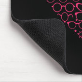 Optometrie Eyegles Herz Valentinstag Mousepad (Ecke)