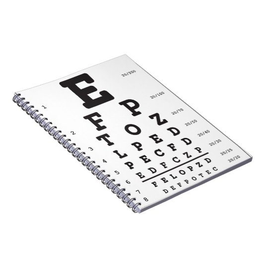 Optometrie-Foto-Notebook Notizblock (Rechte Seite)